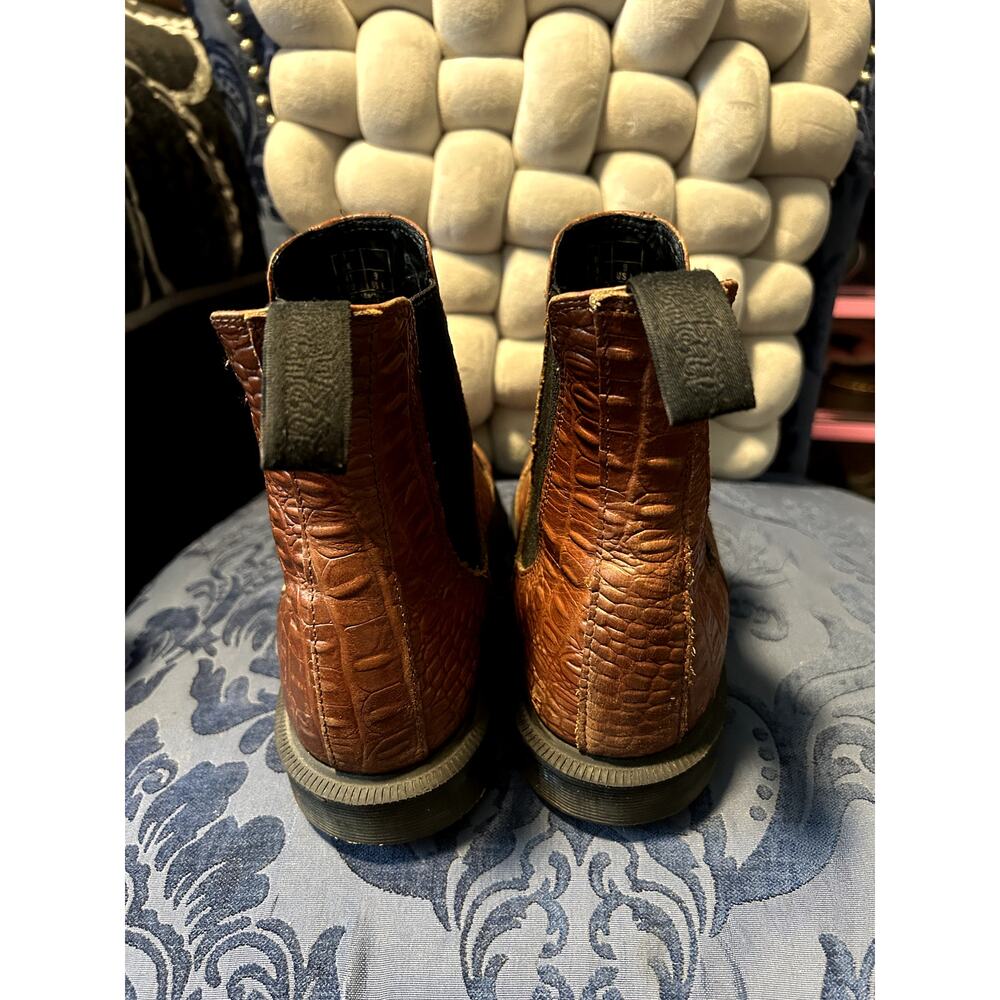 Dr Martens Brown Flora Crocodile Chelsea size 9/EU 41 - Picture 4 of 6